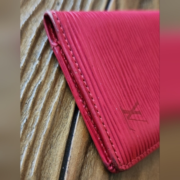 Louis Vuitton Pocket Organizer Wallet - Red Epi Leather - Picture 2 of 10